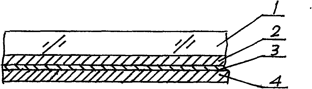 Glass wall paper composite board and producing method thereof