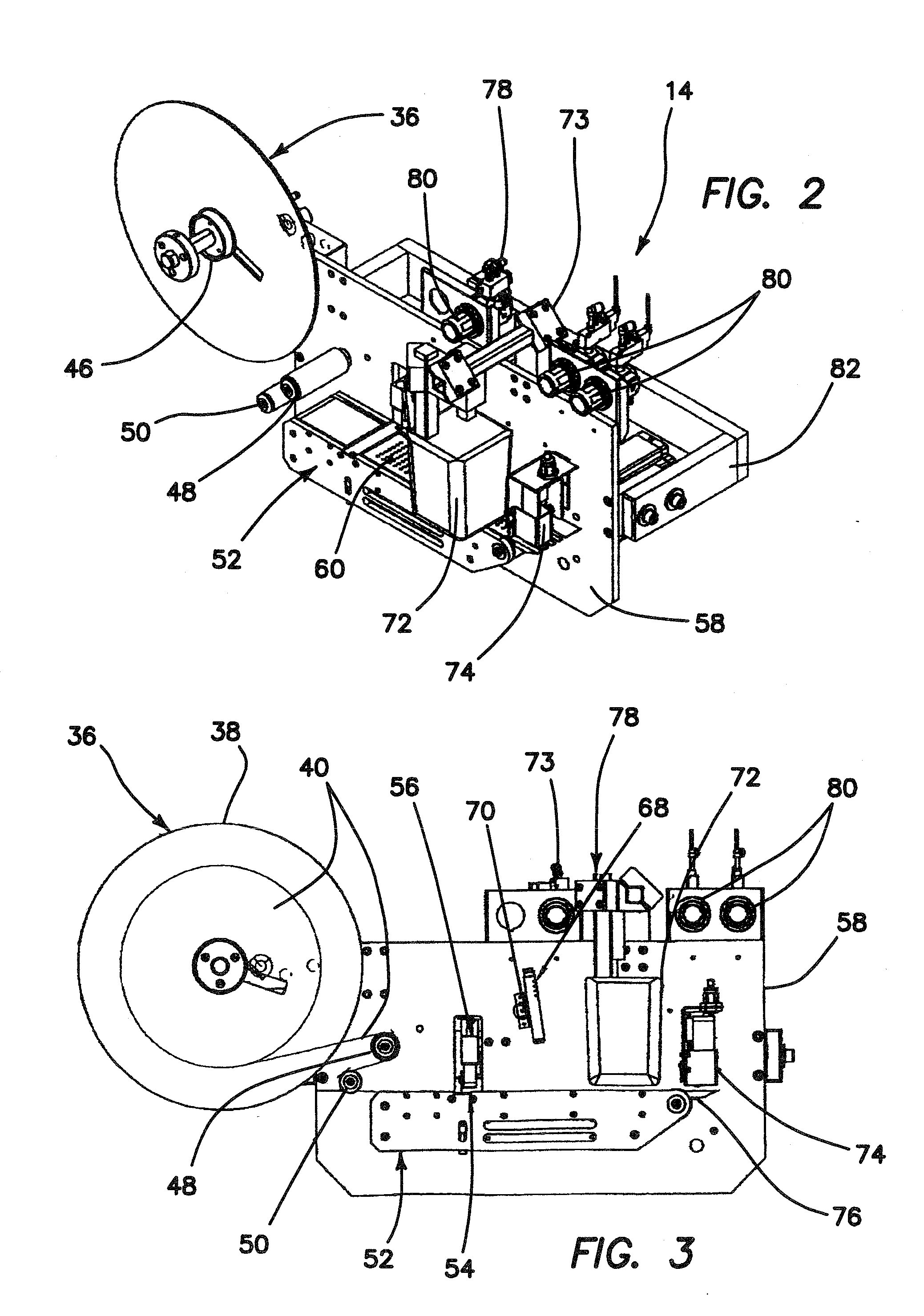 Devices and methods for applying adhesive liner-less security labels to articles