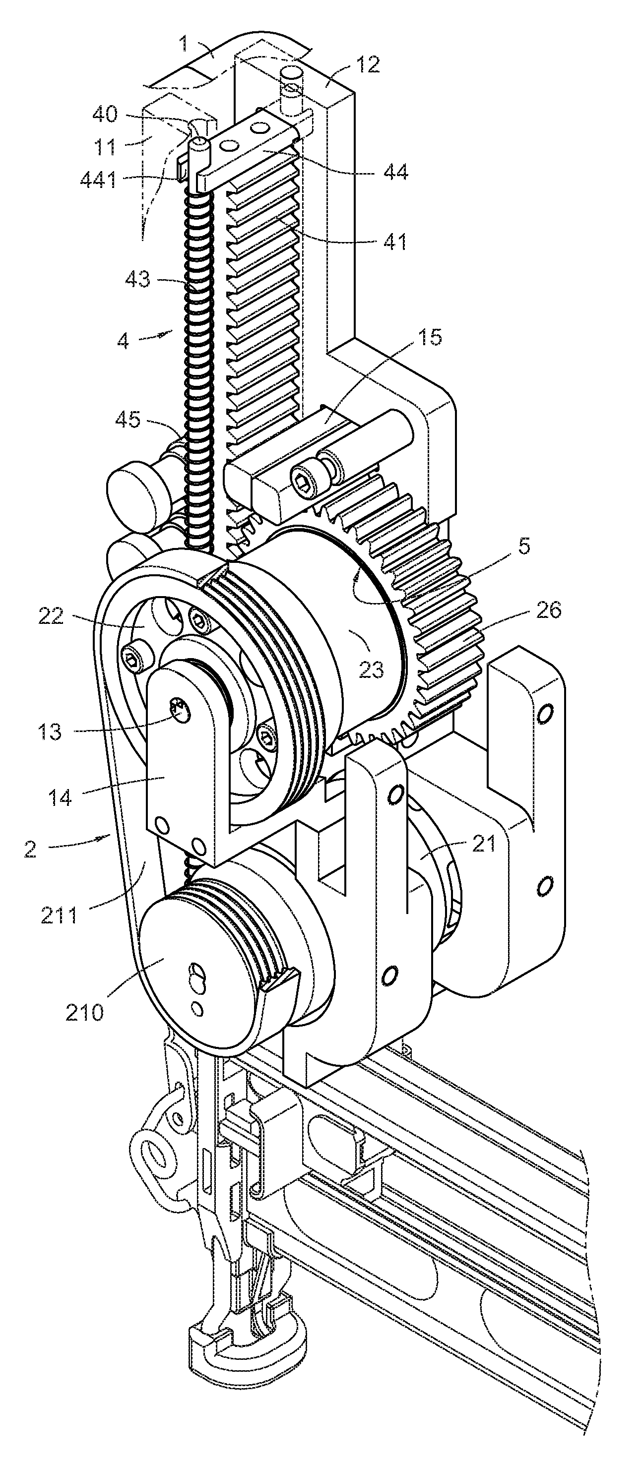 Transmission Mechanism for Electric Nail Gun