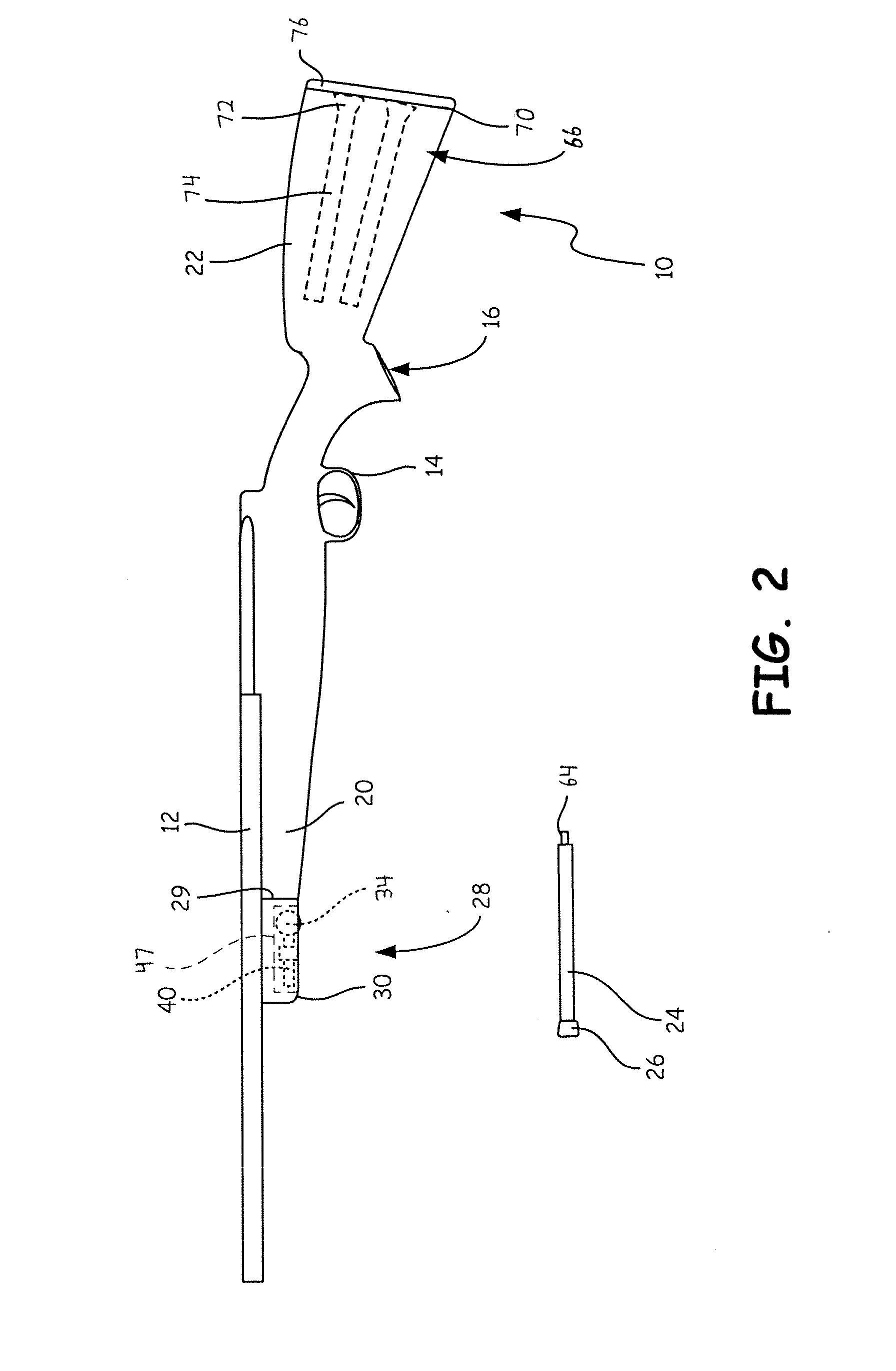 Firearm stock with support