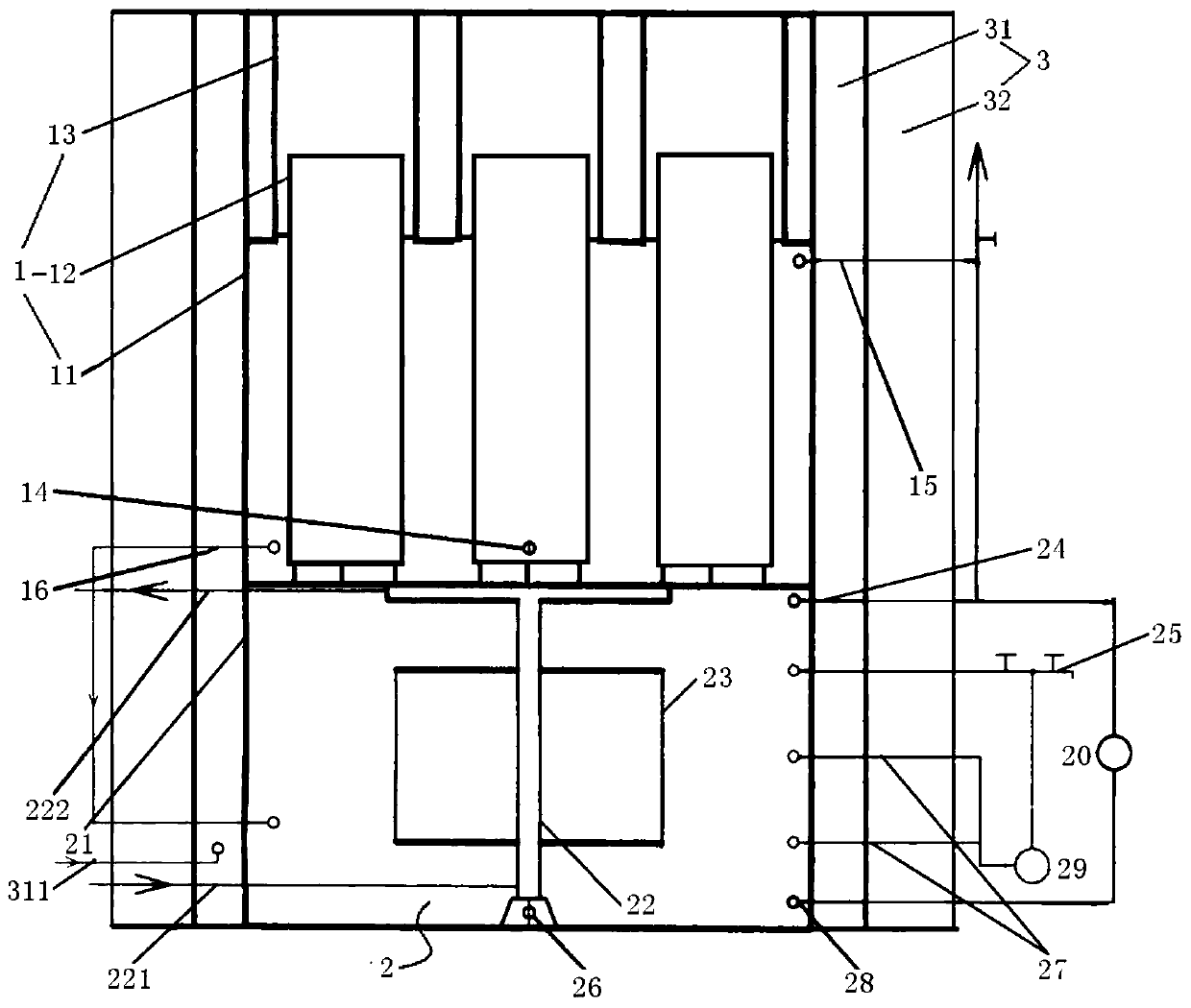 A dry-wet two-step biogas fermentation device and method