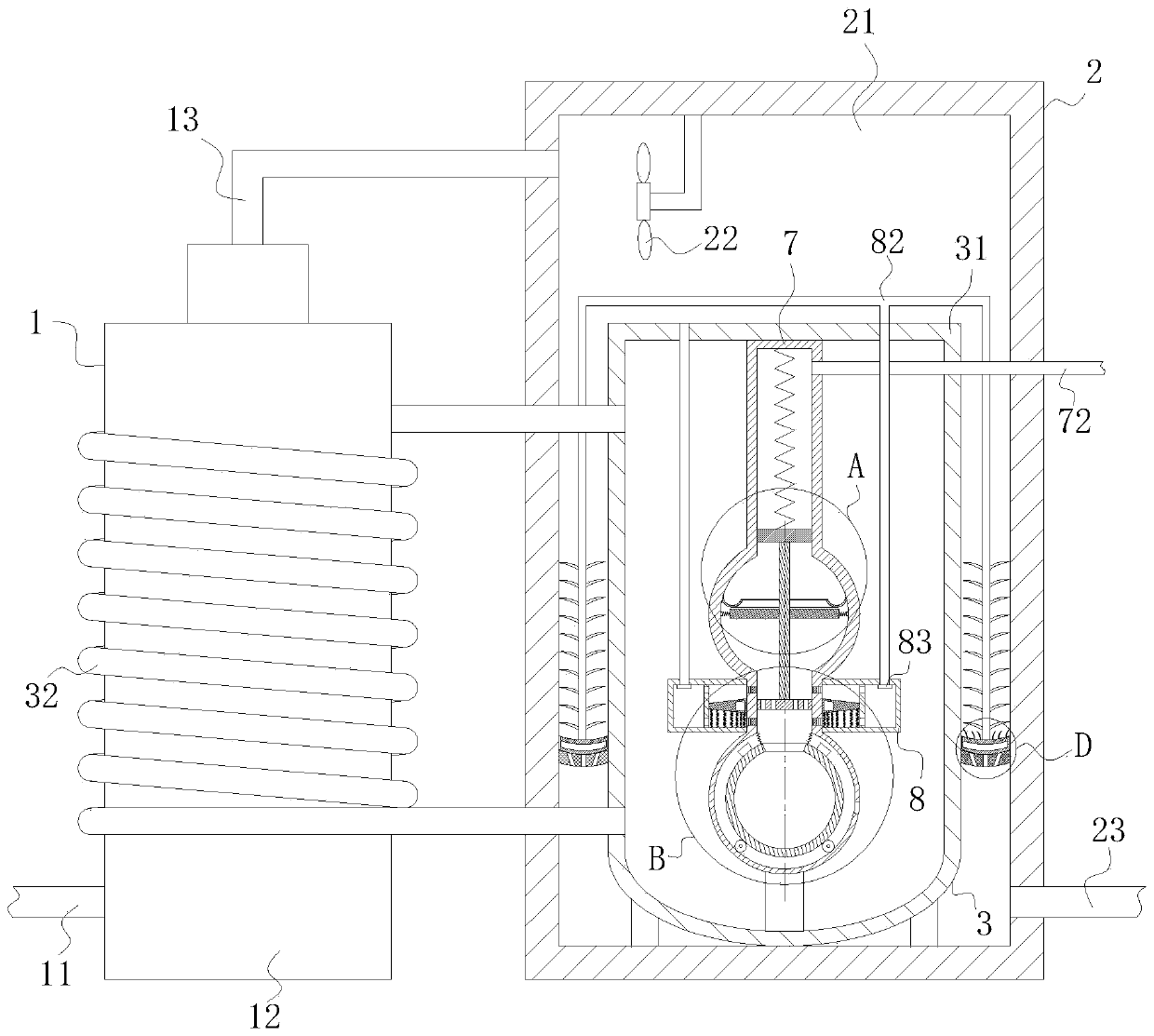 Vacuum reaction tank