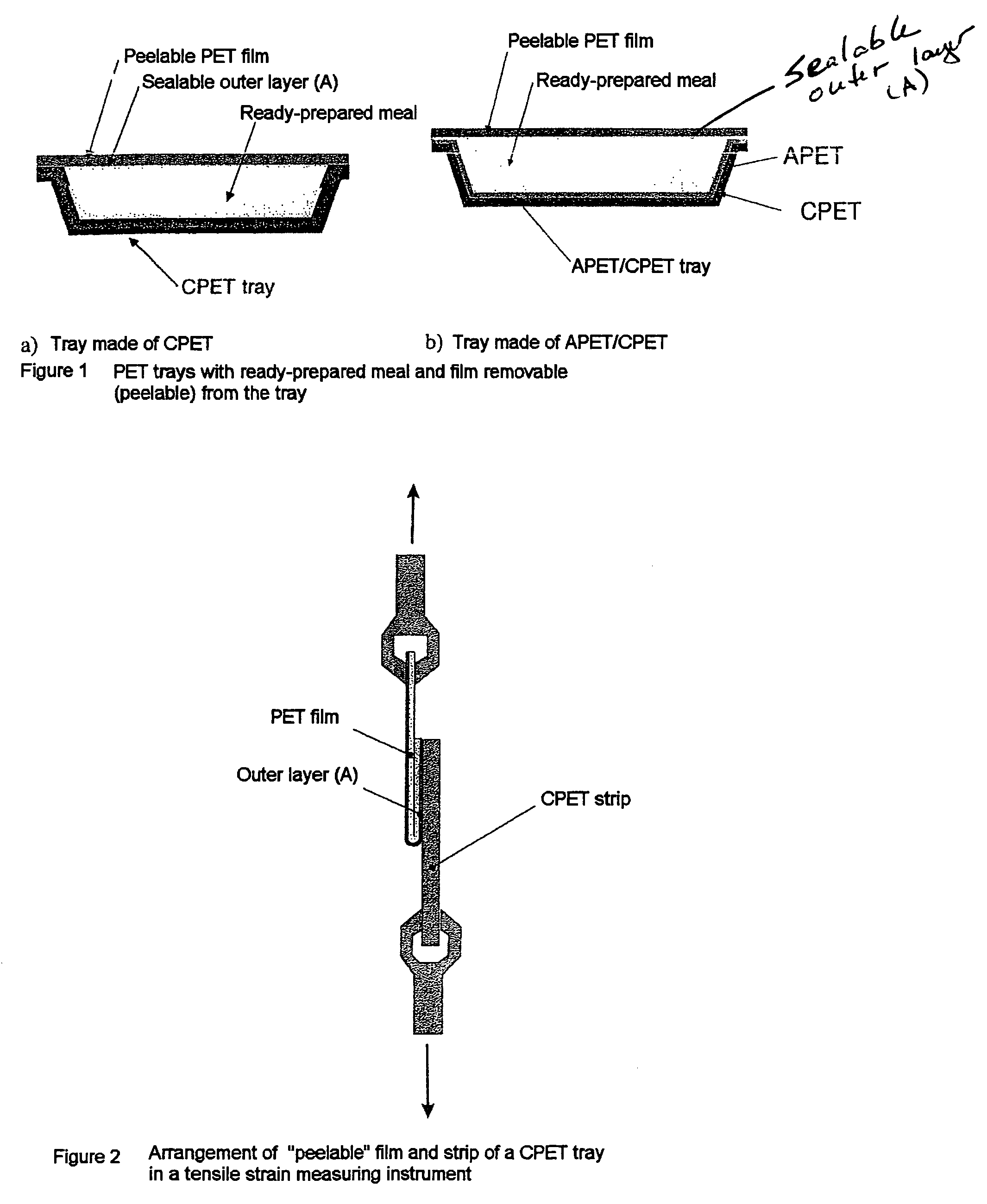 Peelable polyester film having improved oxygen barrier, process for its production and its use