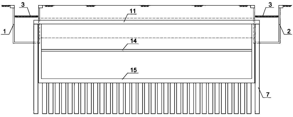 Construction method for achieving underground excavation and reverse operation by utilizing combined pipe jacking