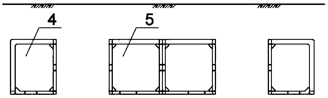 Construction method for achieving underground excavation and reverse operation by utilizing combined pipe jacking