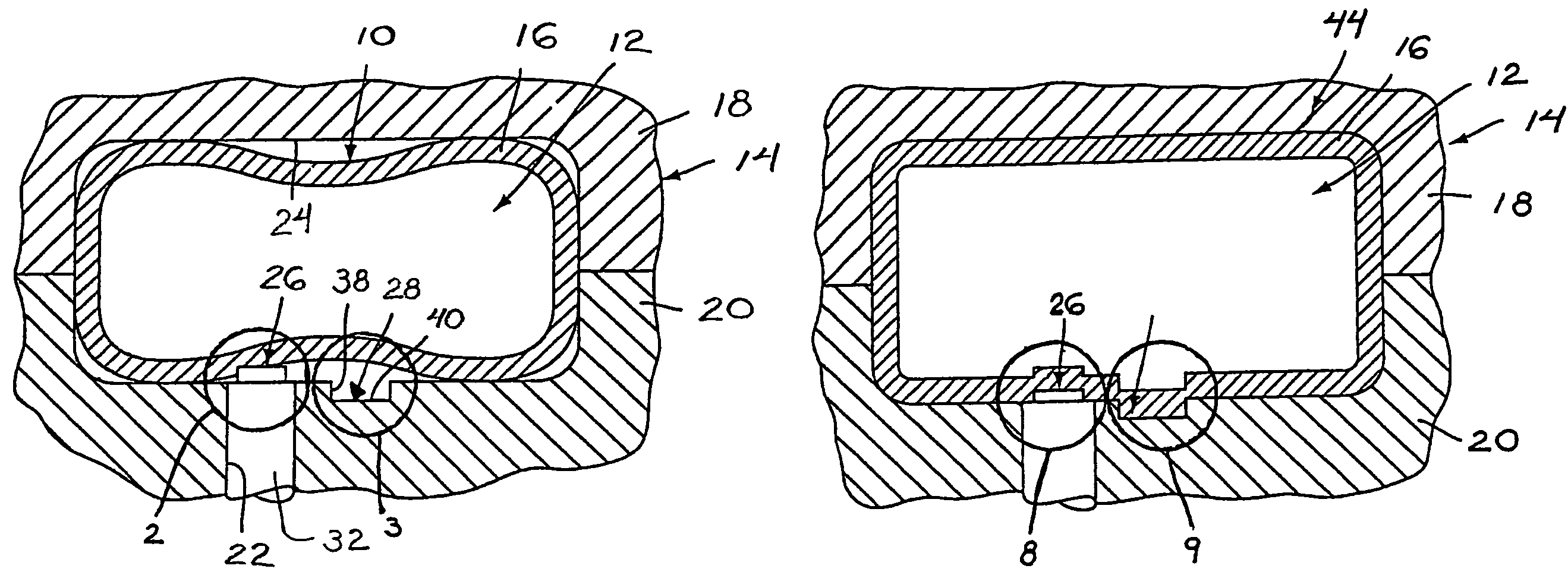 Method of forming hydroformed member with opening