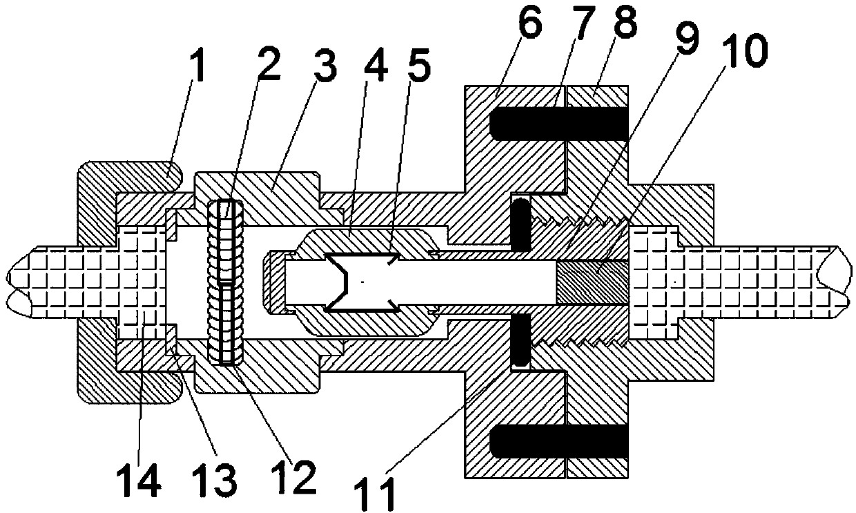 Quick connecting device for steel bars