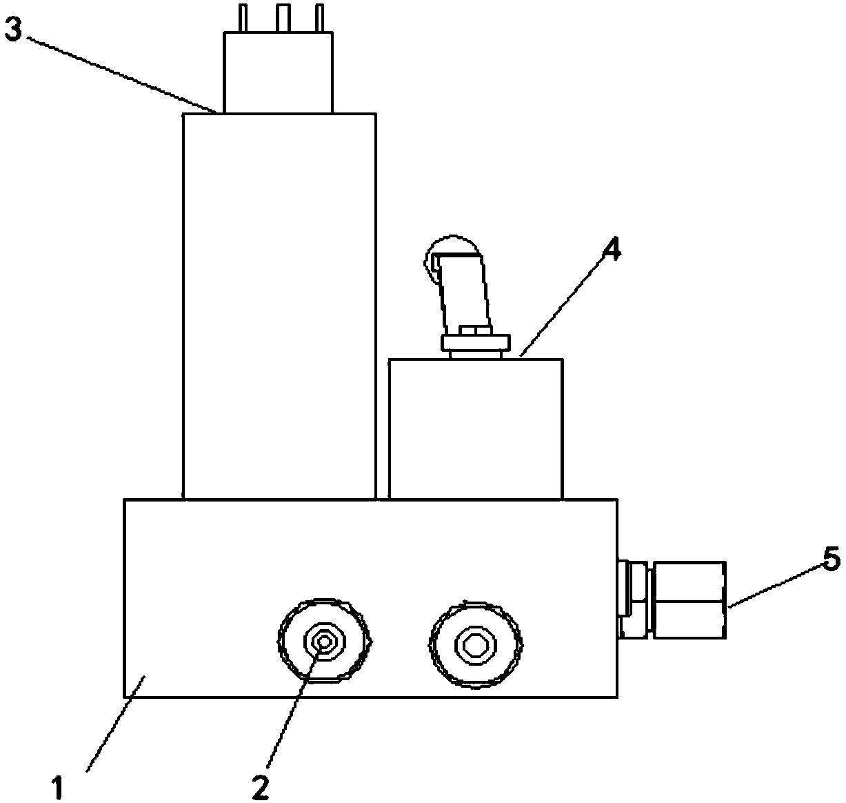 Non-leakage electronic mechanical dual-purpose parking valve group