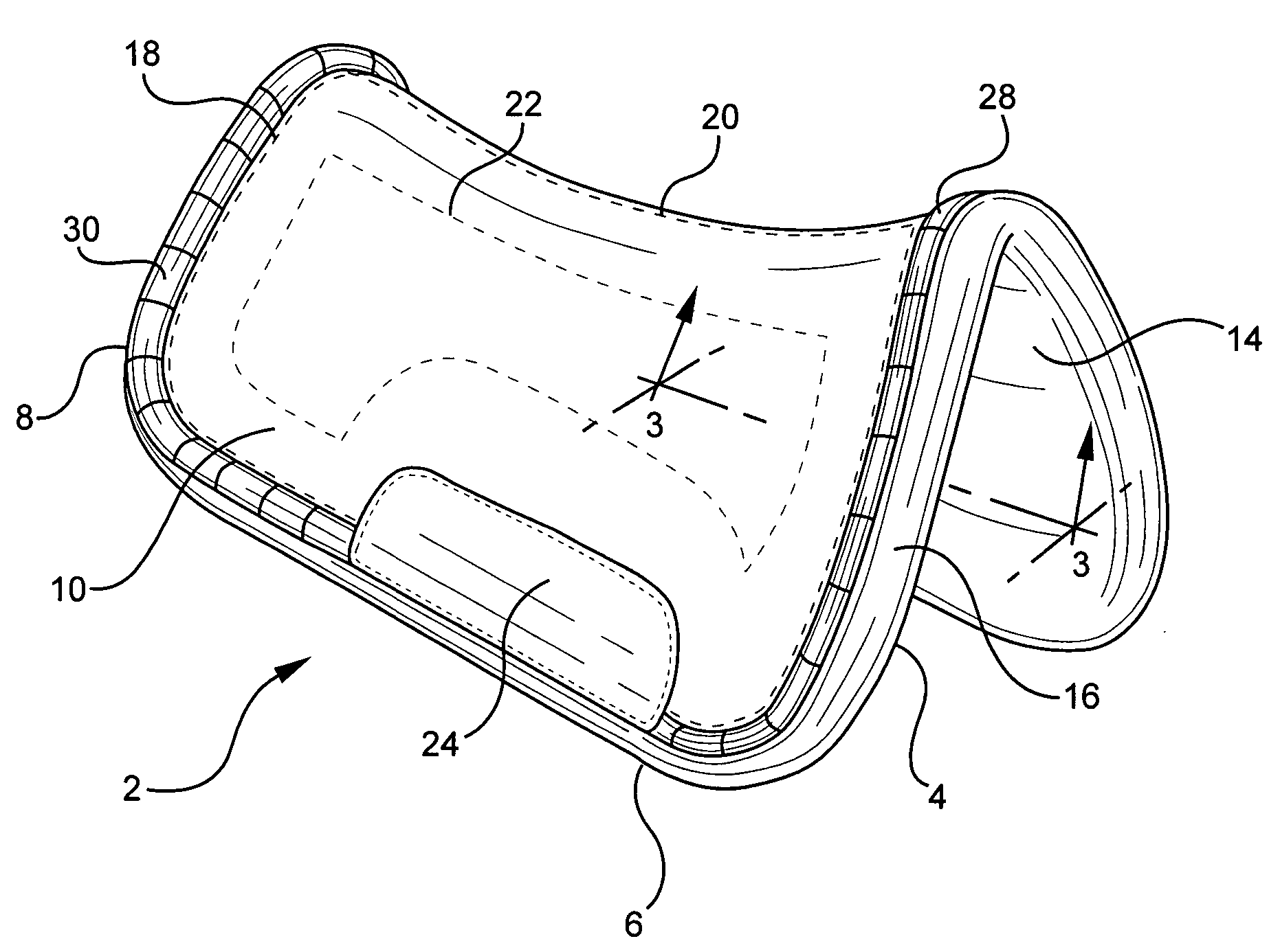 Western-type saddle pad