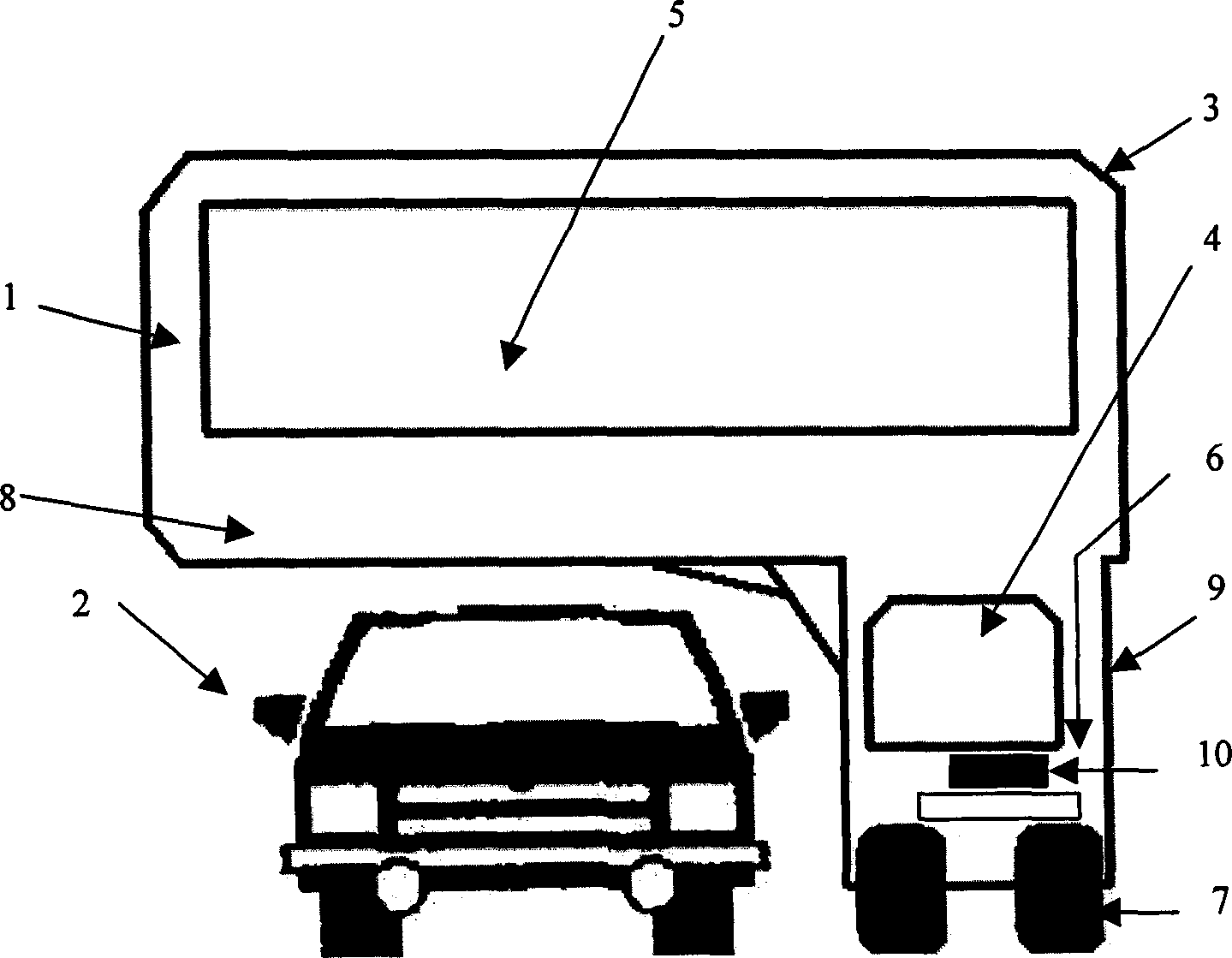 Multiplexing method of traffic road space and its upper vehicle