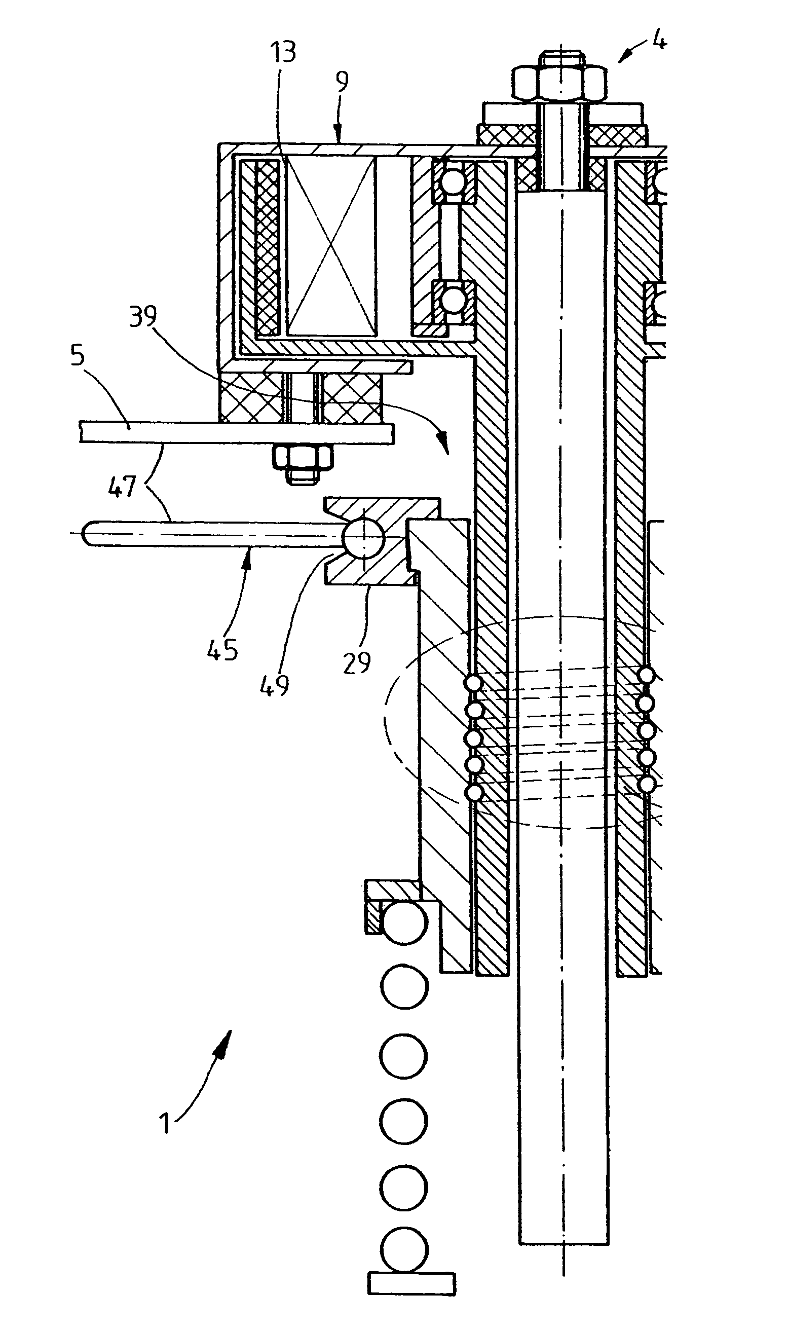 Spring support having a height-adjustable spring plate