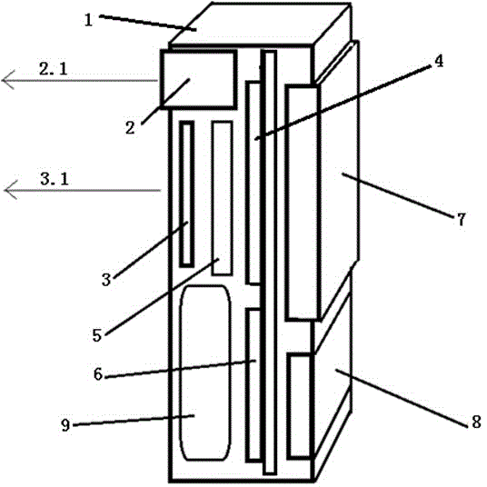 Internet of things terminal capable of automatic adjusting launch power by using ultrasonic measured distance