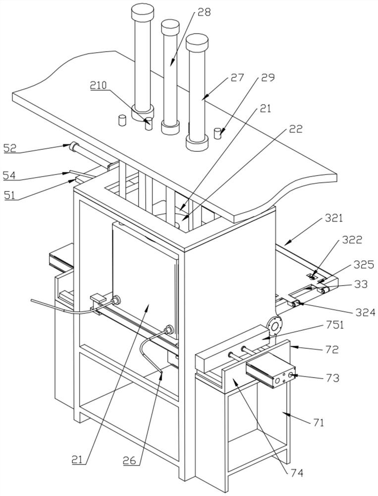 Straw mixing foaming forming mechanism for cake-shaped bricks