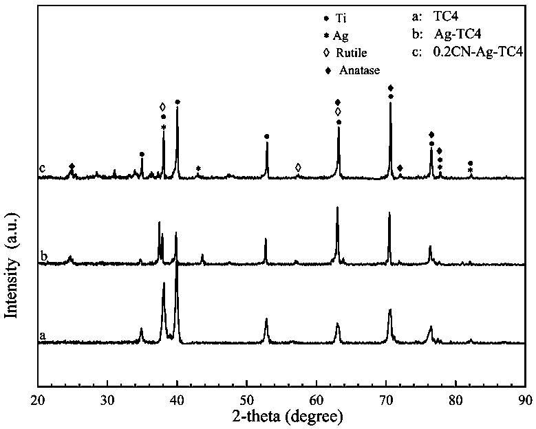 Artificial tooth root with synergistic antibacterial coating and preparation method of artificial tooth root