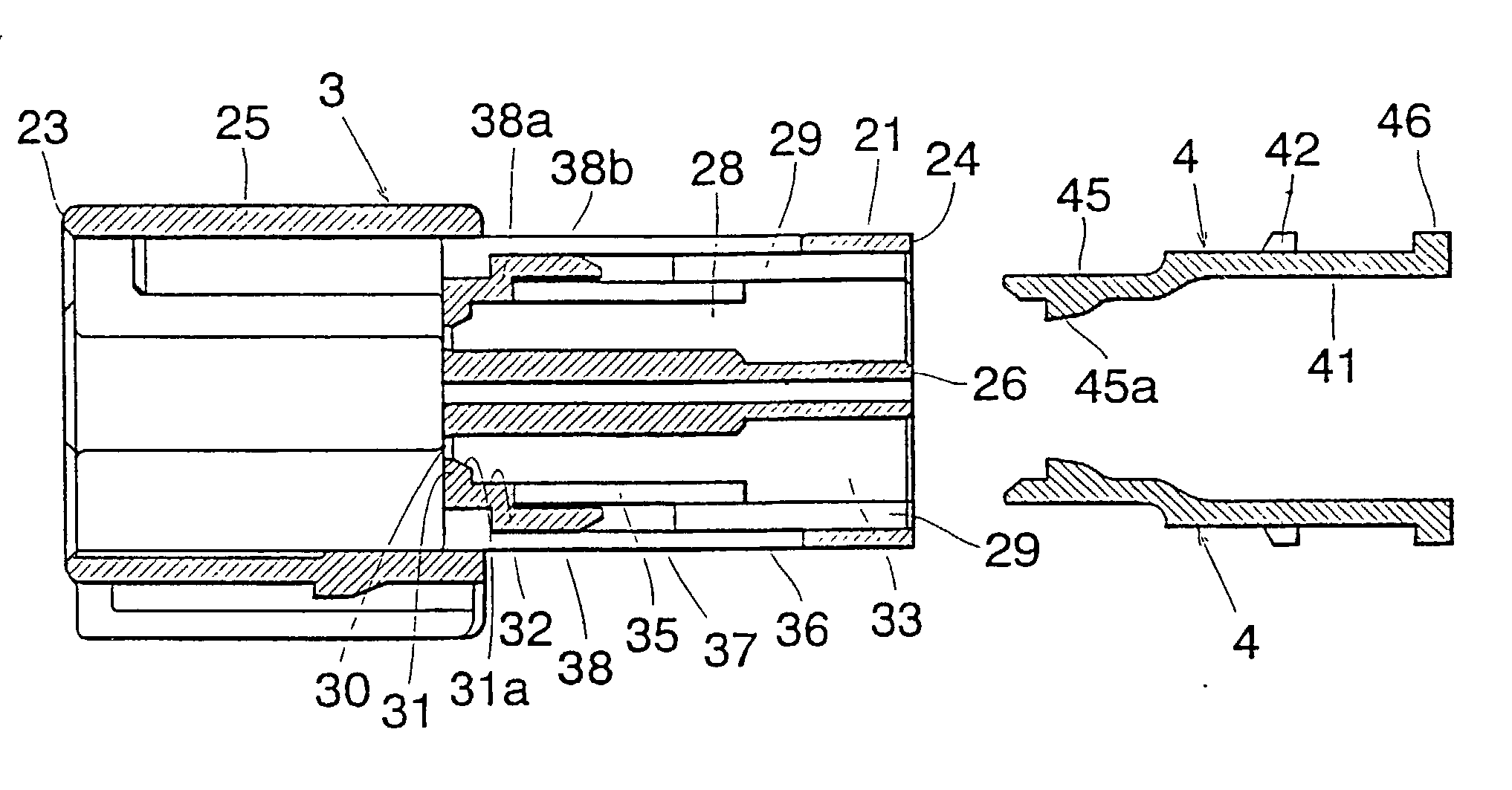 Electric connector permitting testing of electric conductivity of terminals in provisional locking position