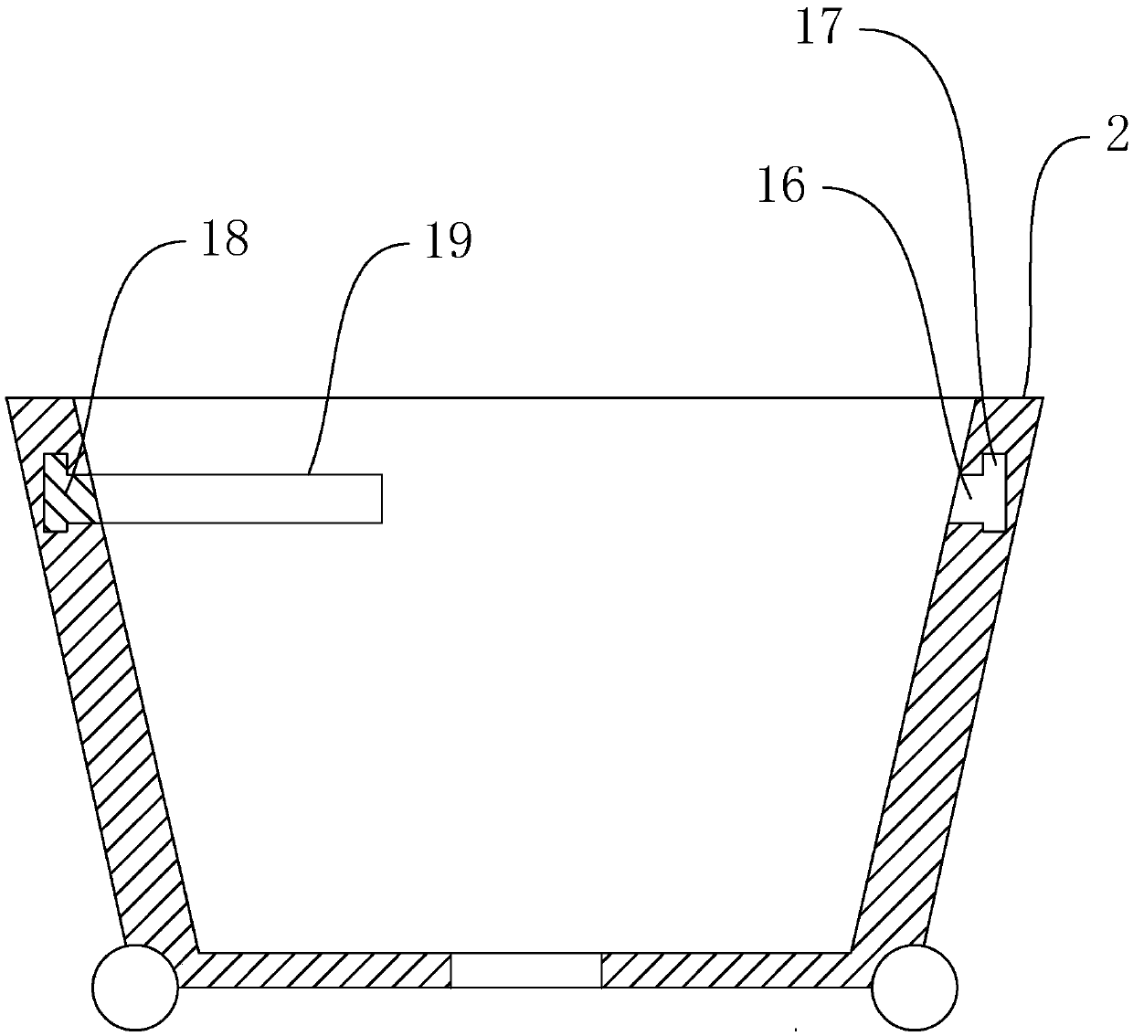 Hand washing device with telescopic function