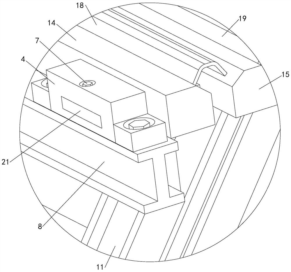 Building steel box girder external prestress buffering device and construction technology