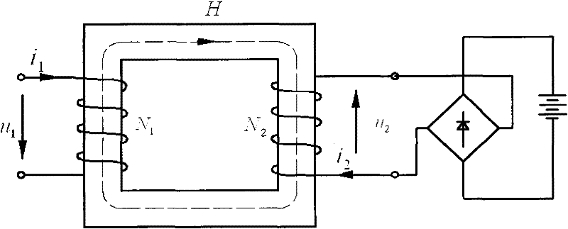 Parameter matching method for induction power-taking device for overhead high-voltage transmission line