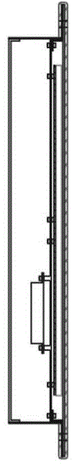 A sanitation vehicle LED display screen structure