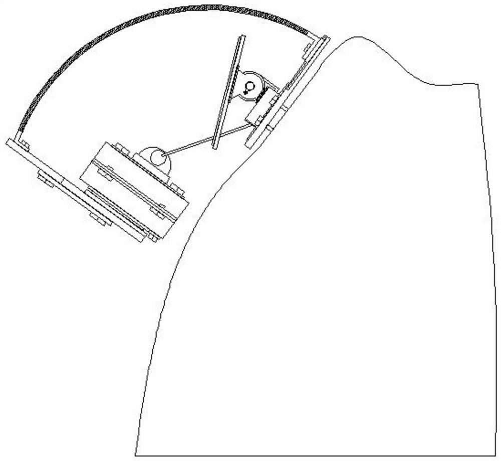 Correcting device for improving protection capability of trees on hillside