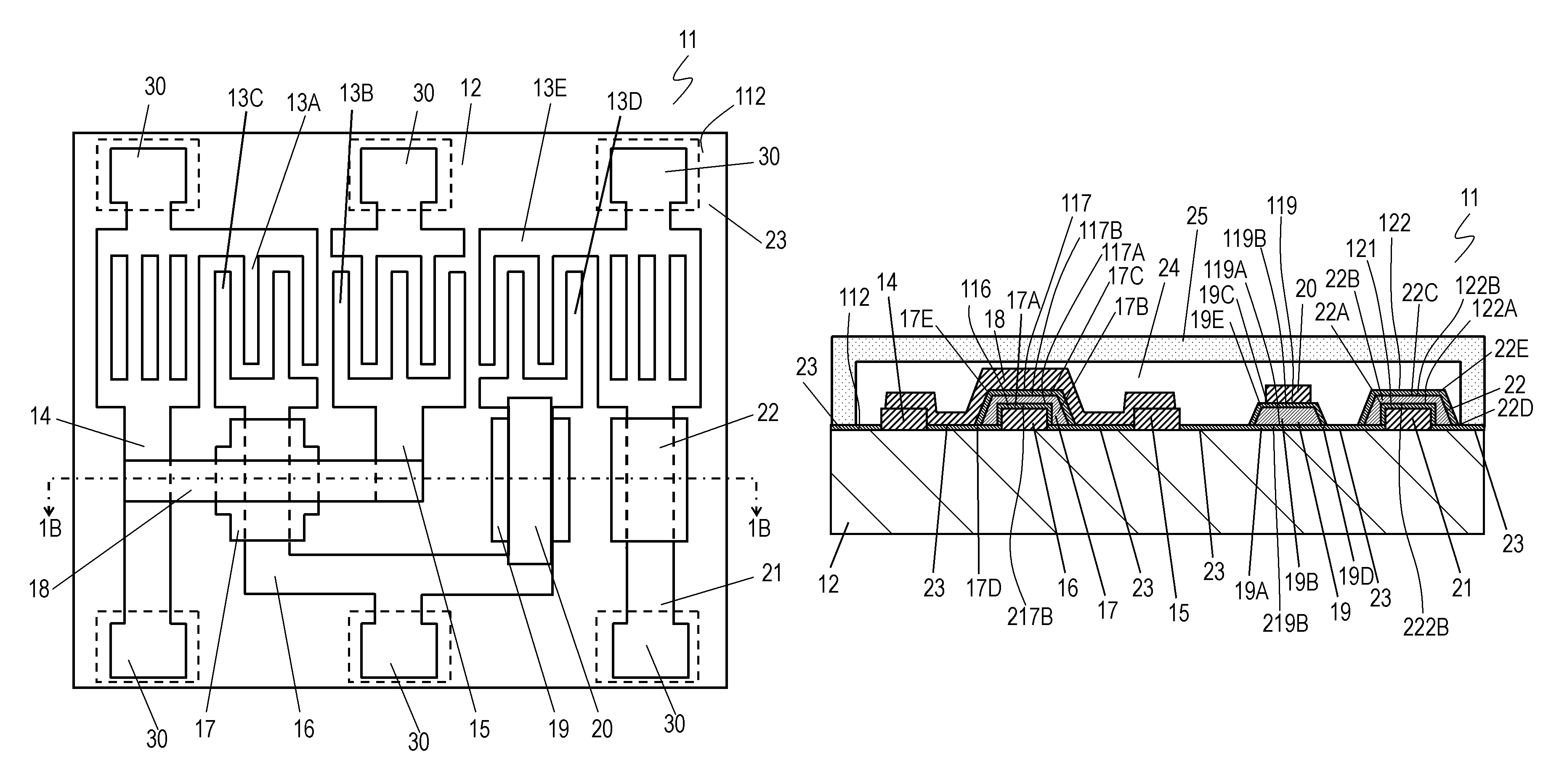 Acoustic wave device having an inorganic insulator and an organic insulator