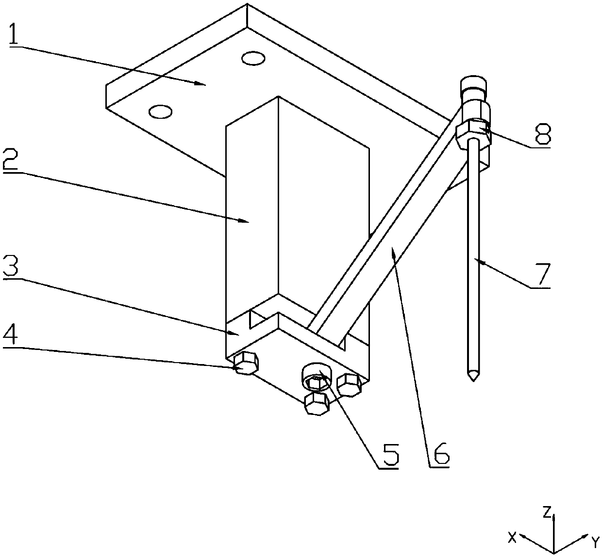 Laser marking focusing device