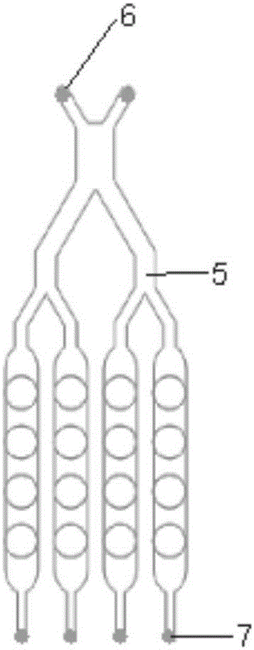 Micro-fluidic gel gas-liquid interface flue gas exposing device