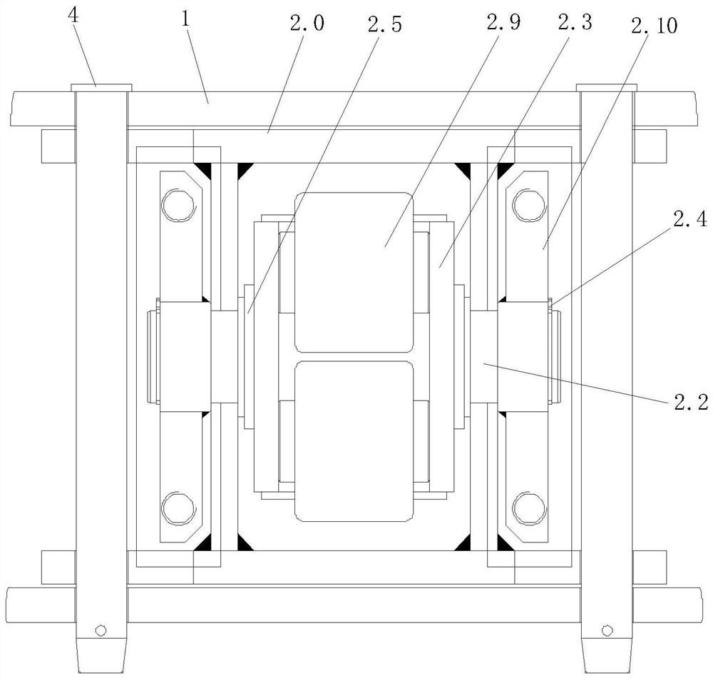 Stand column roller assembling mechanism for heavy-load lifting stand column window cleaning machine