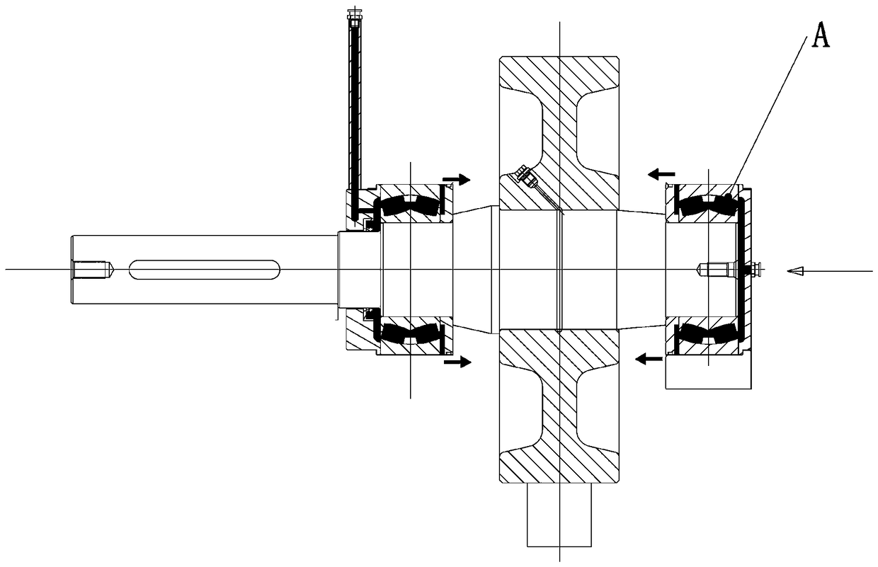 Automatic oil lubrication device of bearing of wheel or pulley