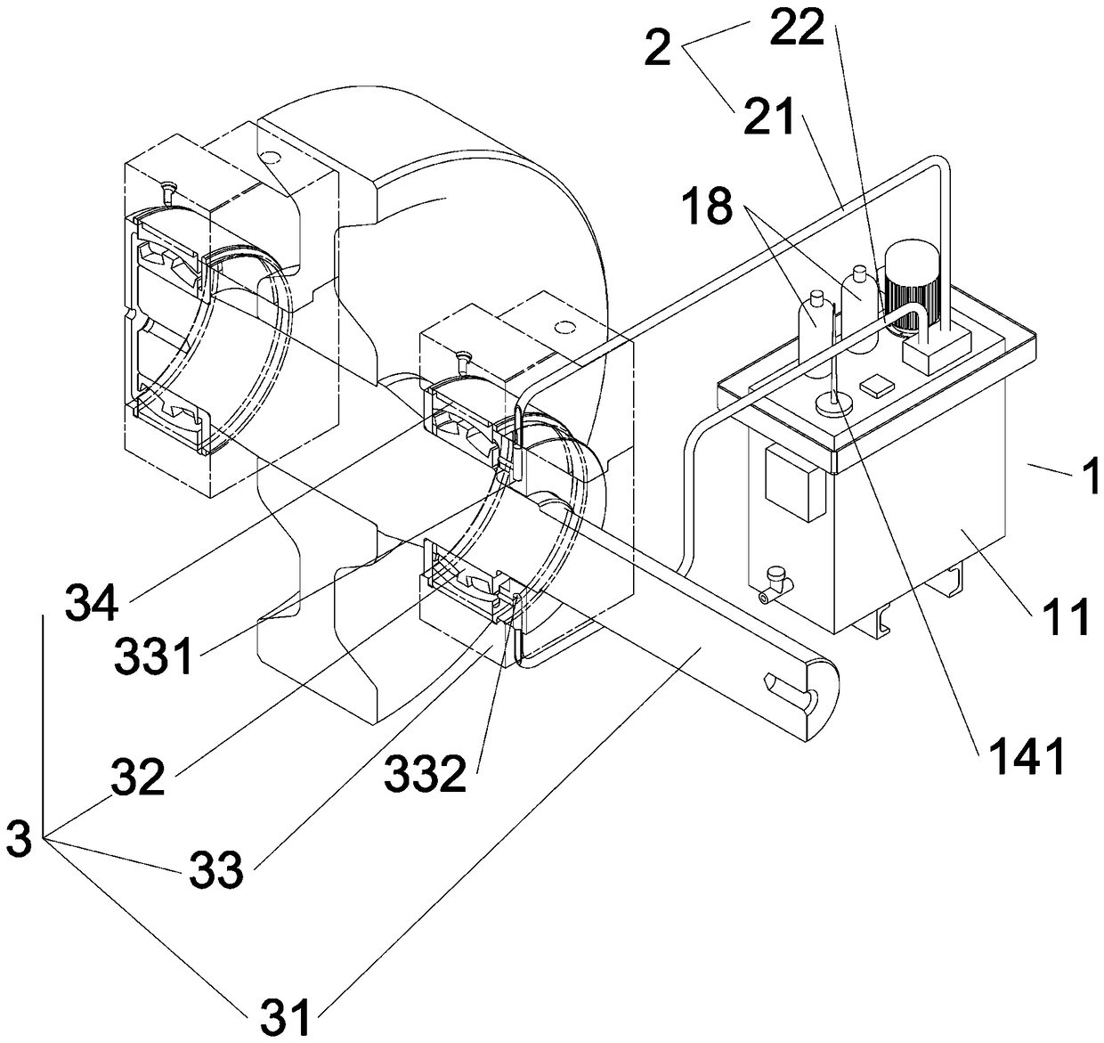 Automatic oil lubrication device of bearing of wheel or pulley