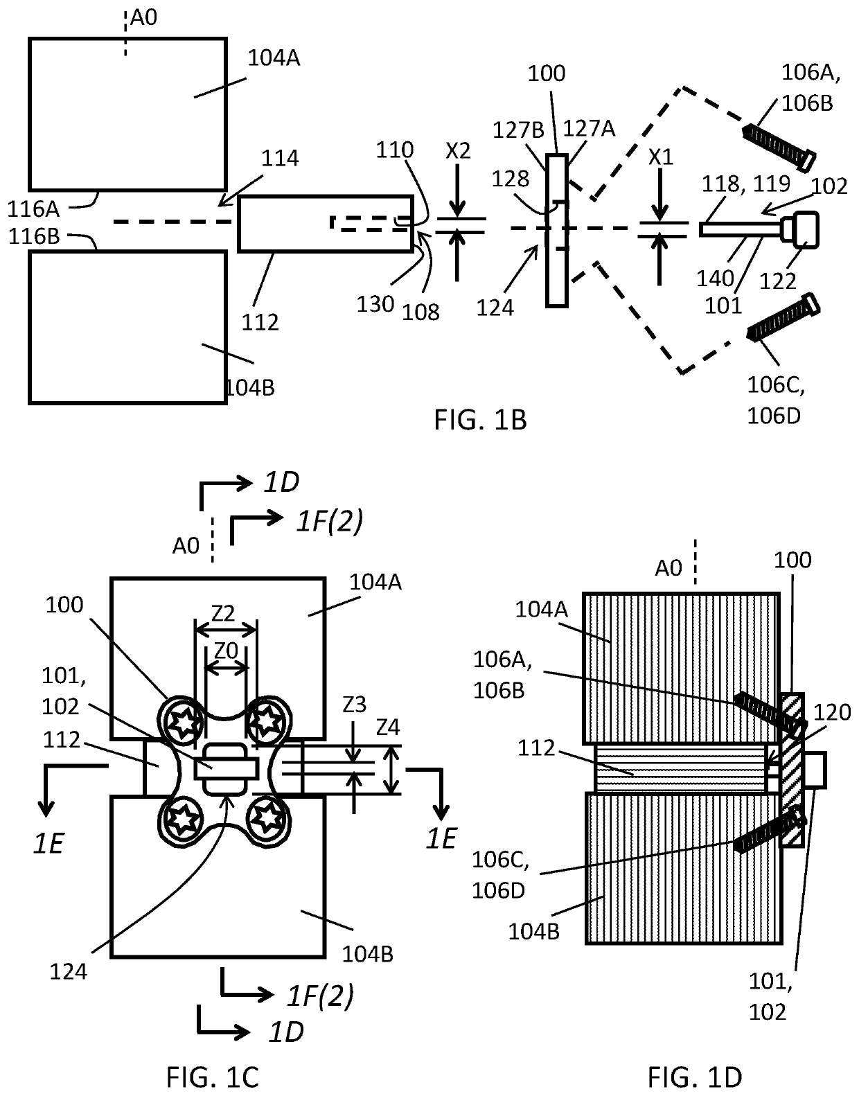 Placement jigs for osteosynthesis systems and related methods