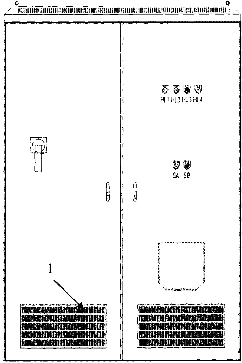 Air-cooled heat dissipation structure of high-power converter device