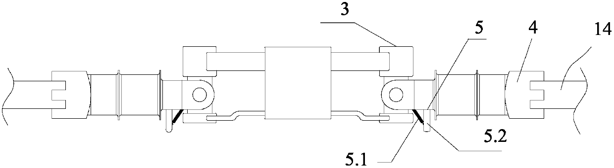 Helicopter rotor hub restraint test bench and its test method