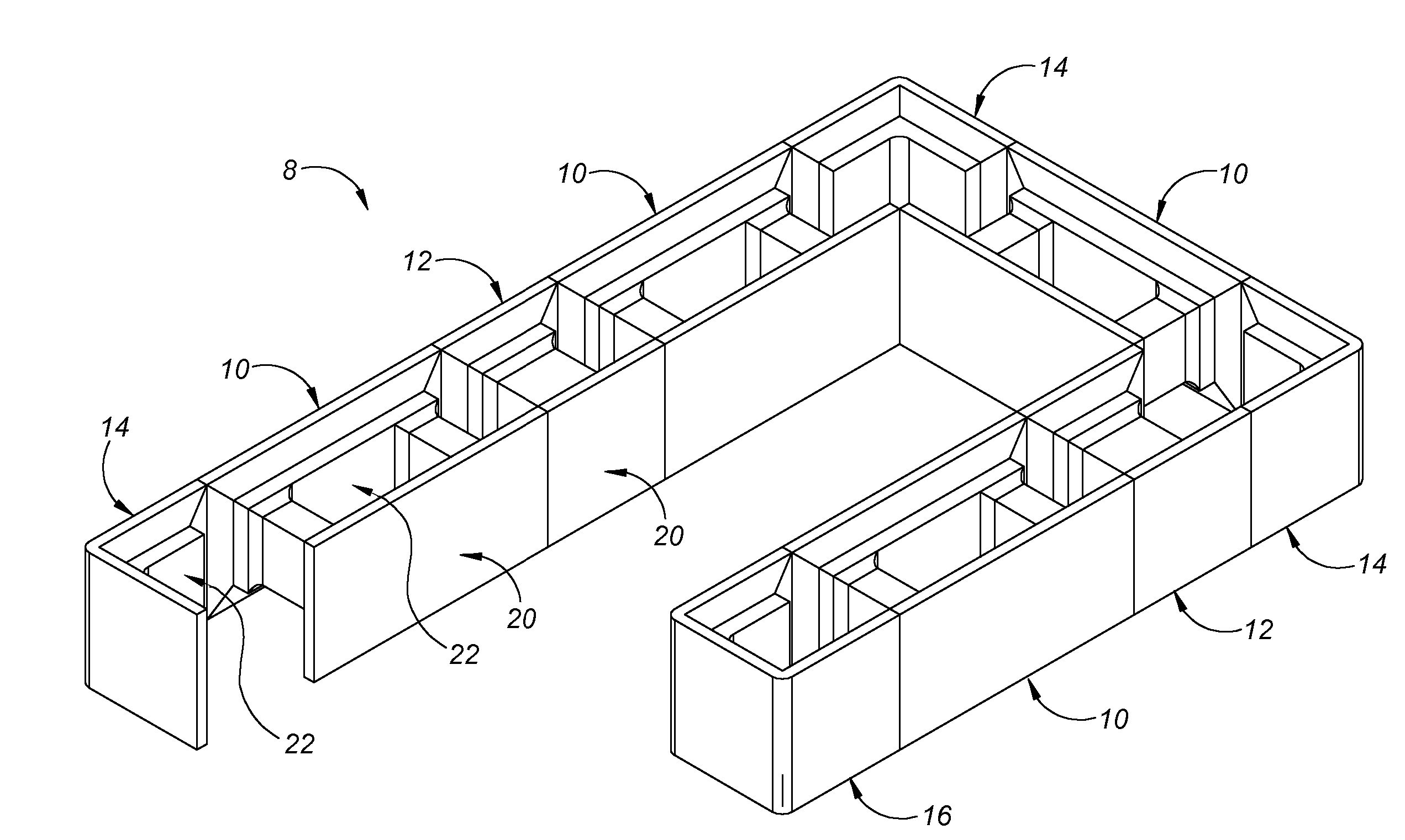 Interlocking mortarless structural concrete block building system