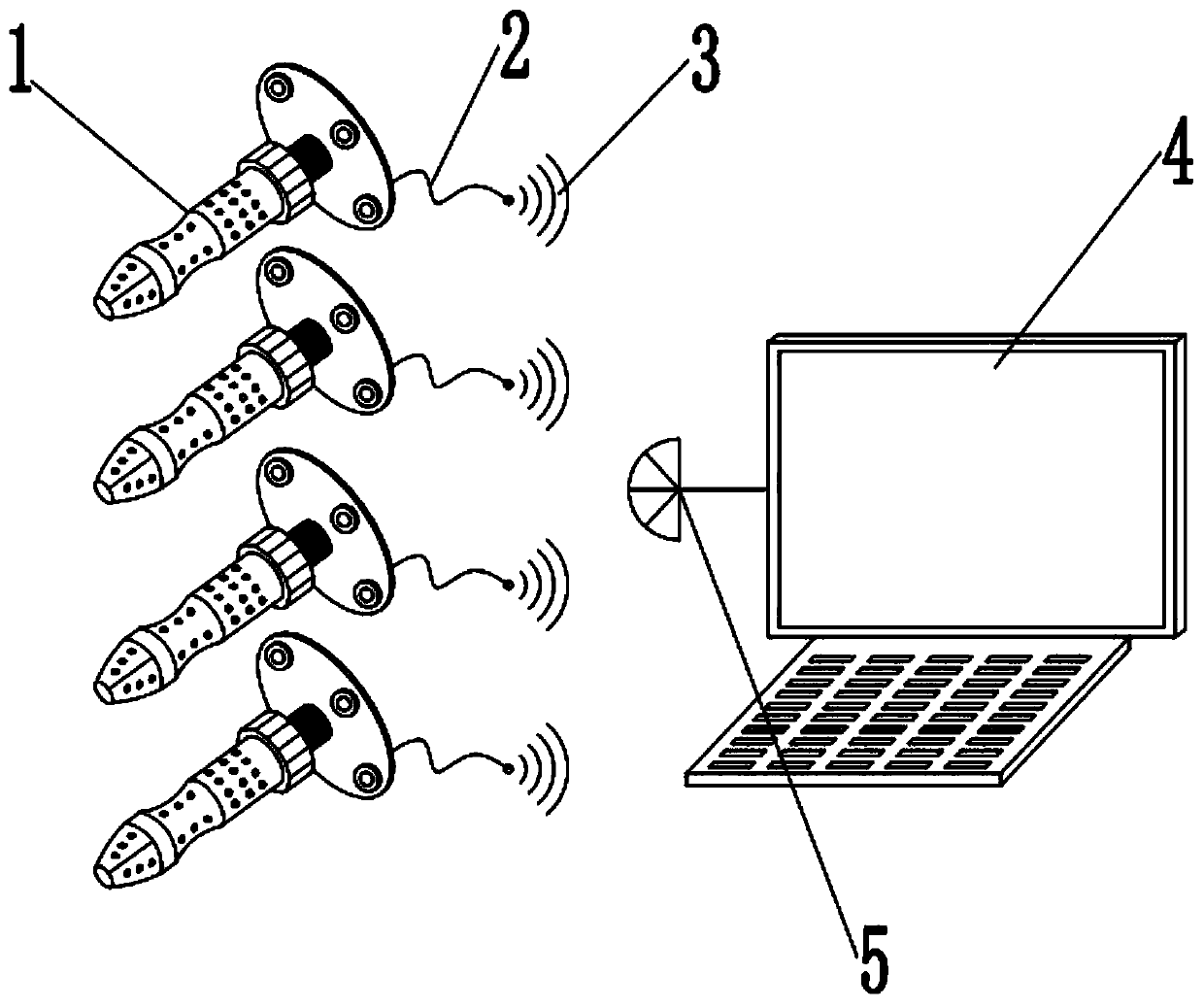 Online test method for dioxin emission concentration