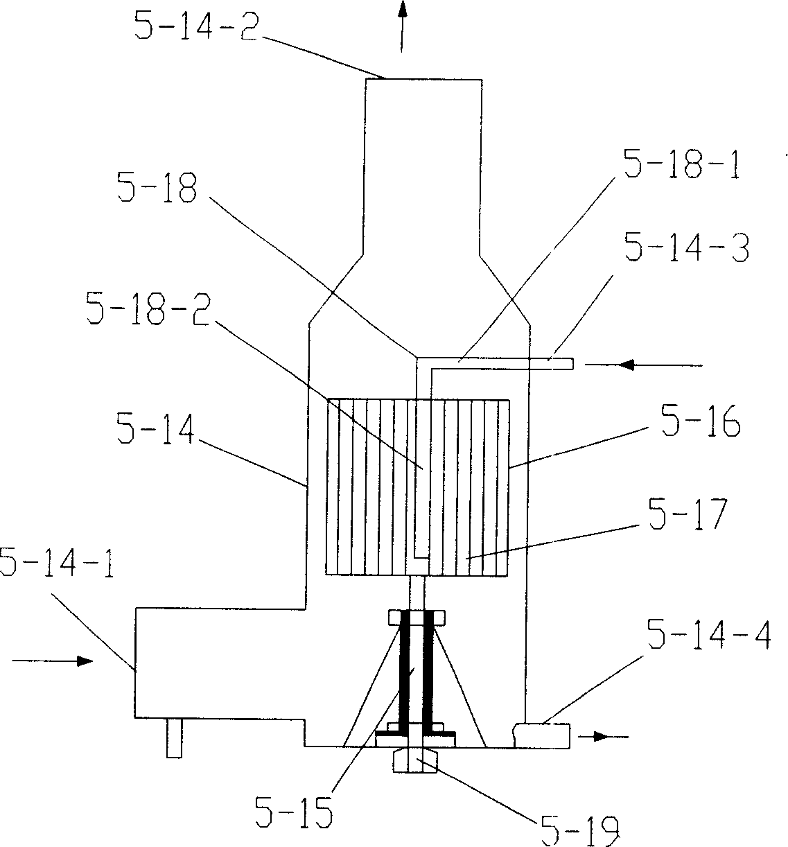 Super gravity liquid absorption dehumidifying and regenerating system