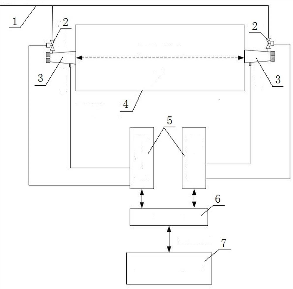 Method for measuring flue gas temperature based on sound waves