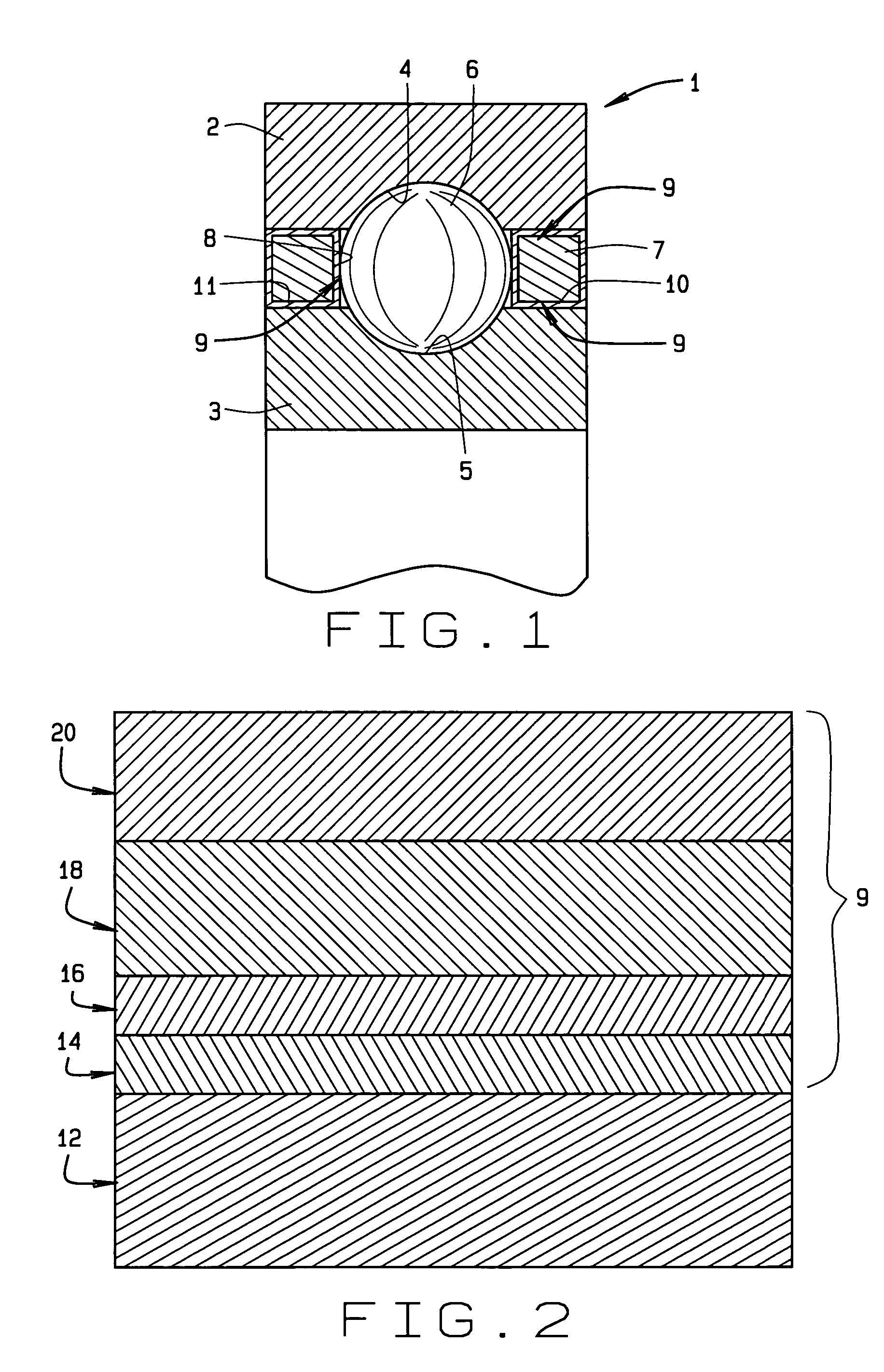 Coated rolling element bearing cages