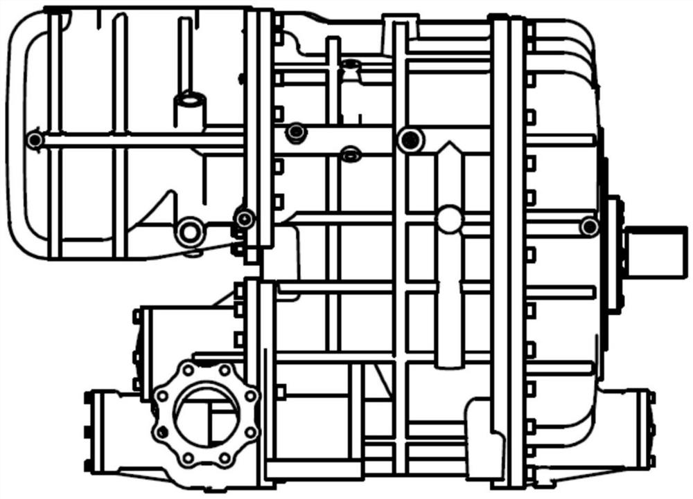 Two-stage screw compressor