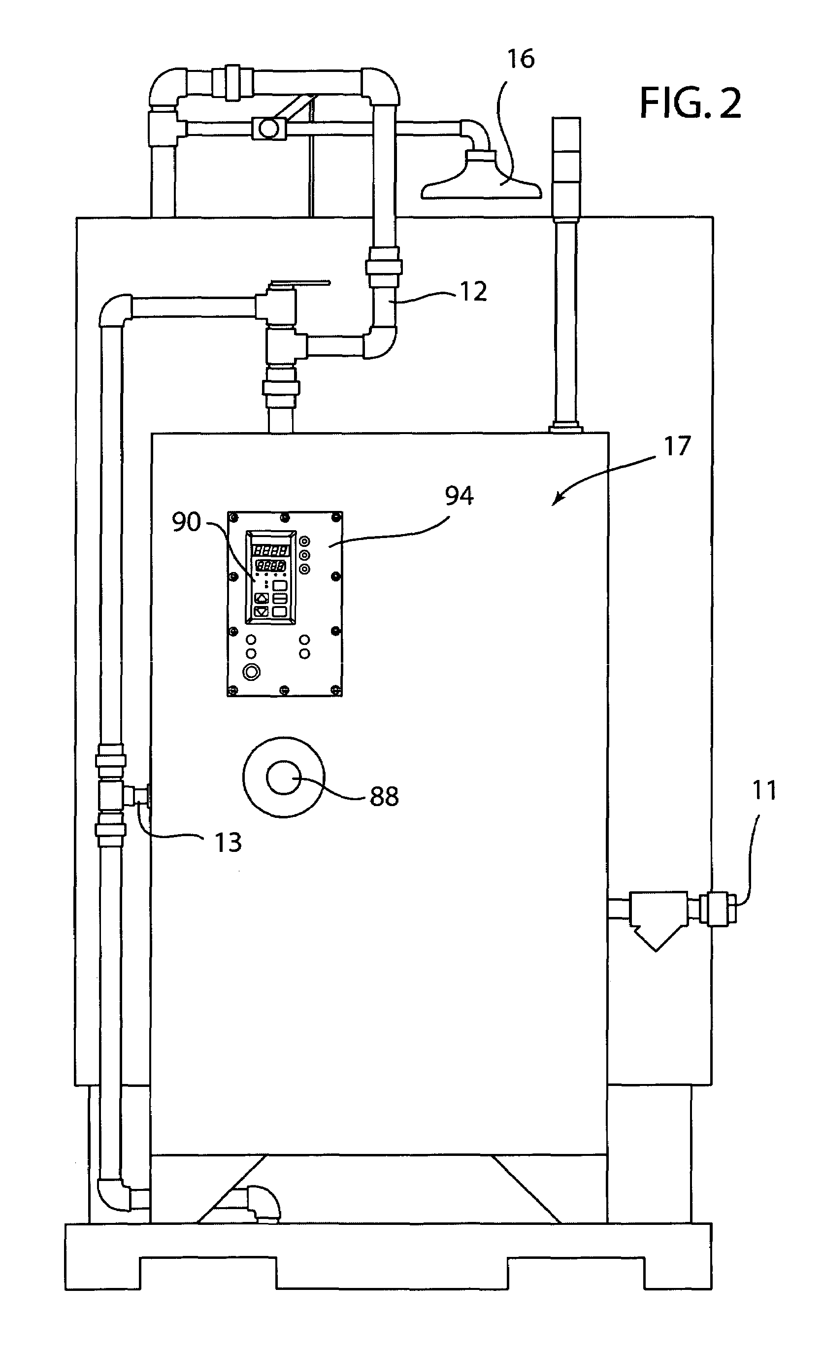 Emergency shower and eyewash station with temperature control