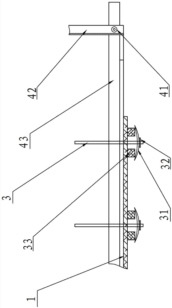 Crack control structure of micro-expansion concrete post-cast strip