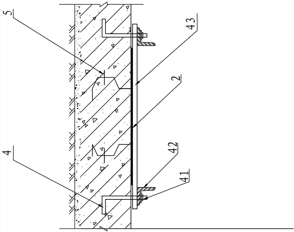 Crack control structure of micro-expansion concrete post-cast strip