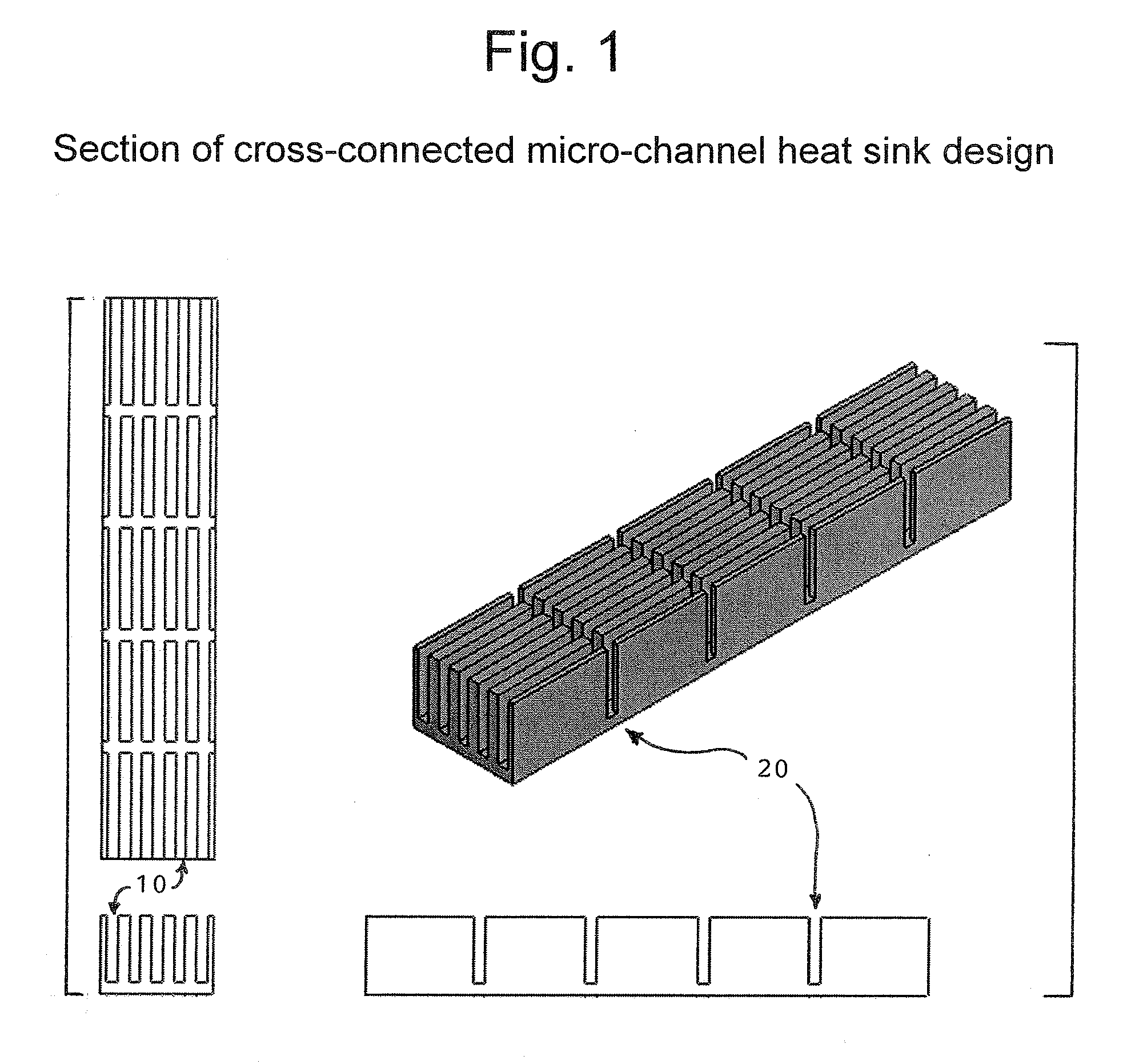 Two-phase cross-connected micro-channel heat sink