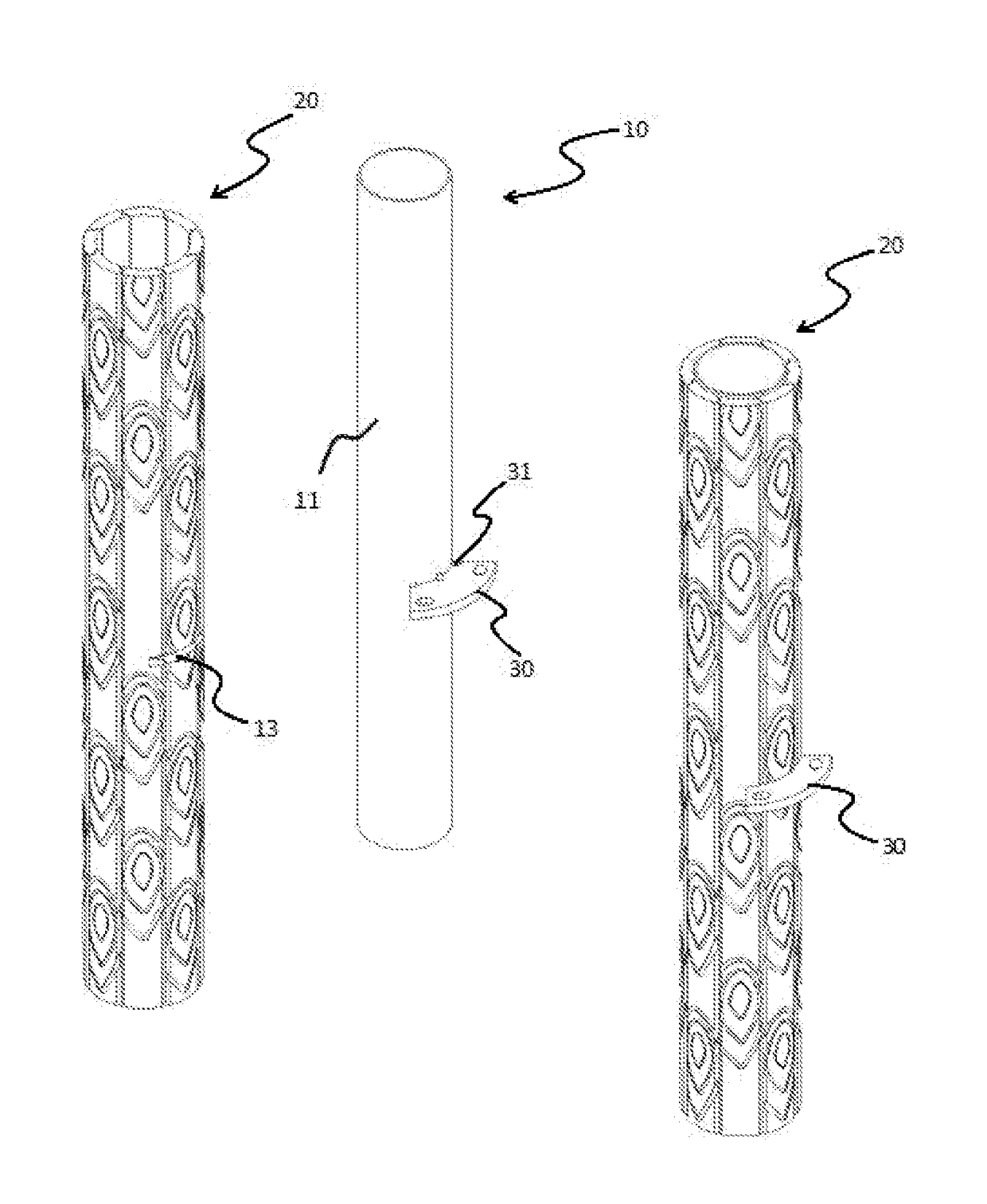 Reinforced covering material for bearing  members of play structures