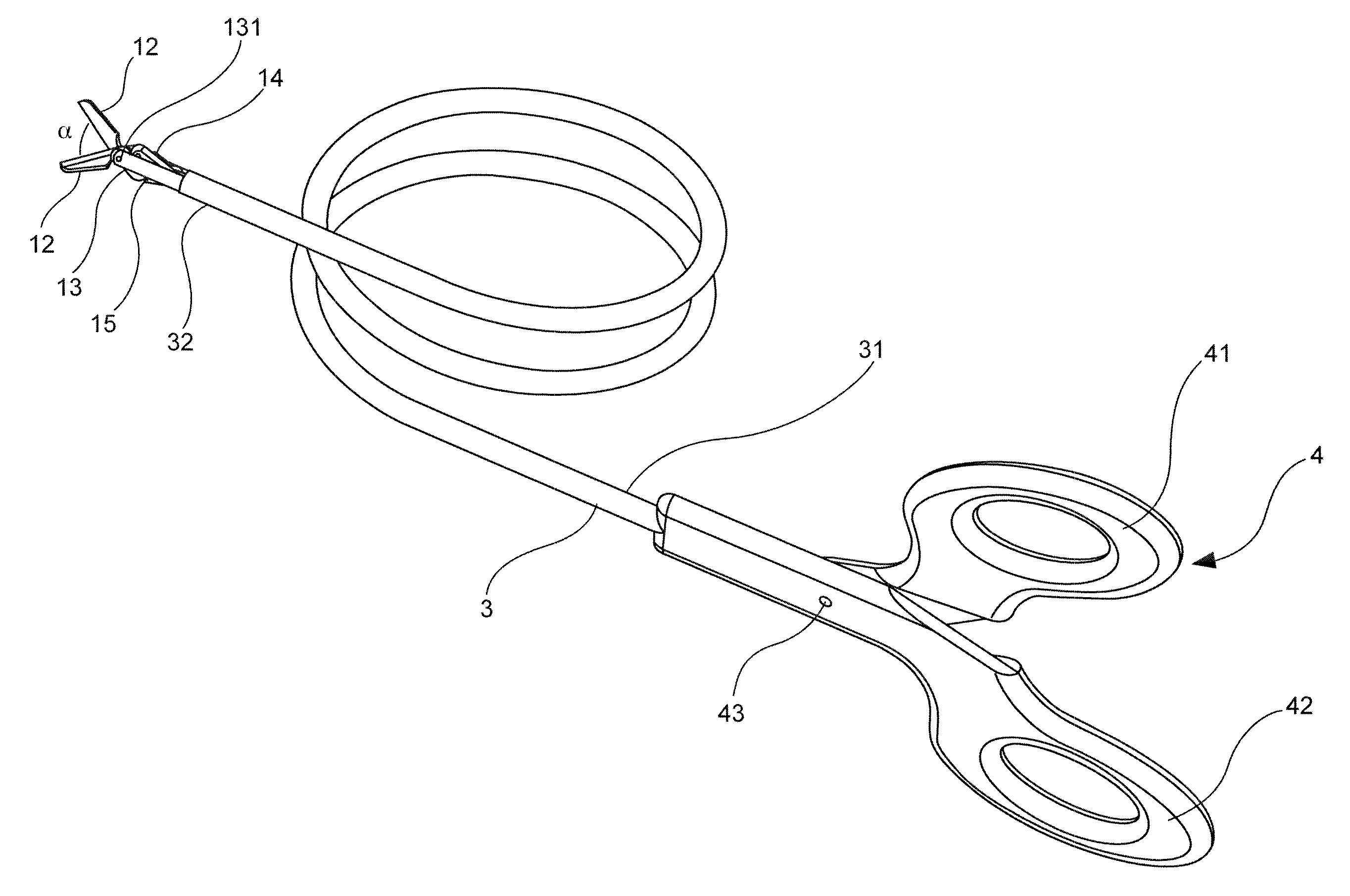 Cutting device for endovascular surgery