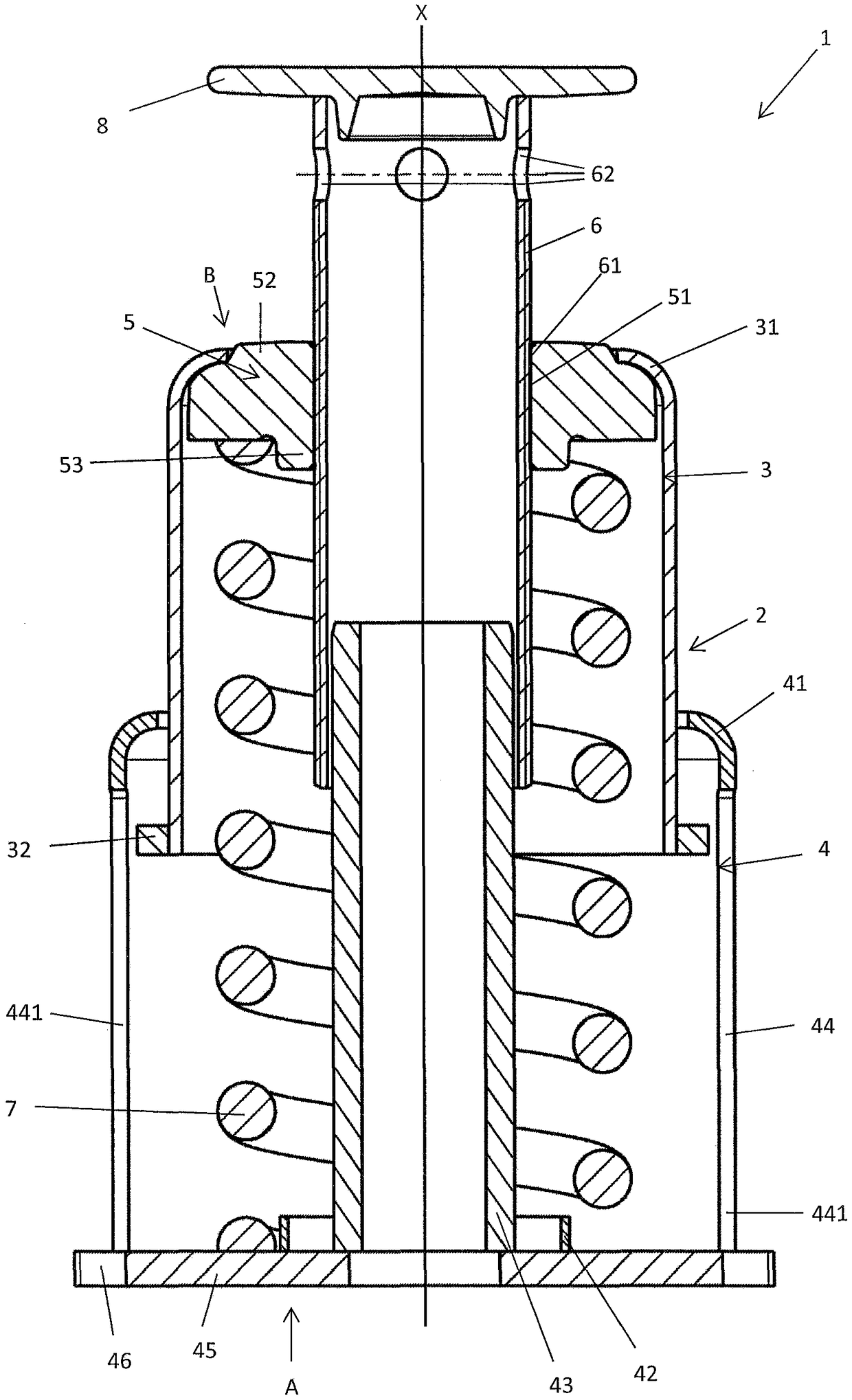 retractable spring support