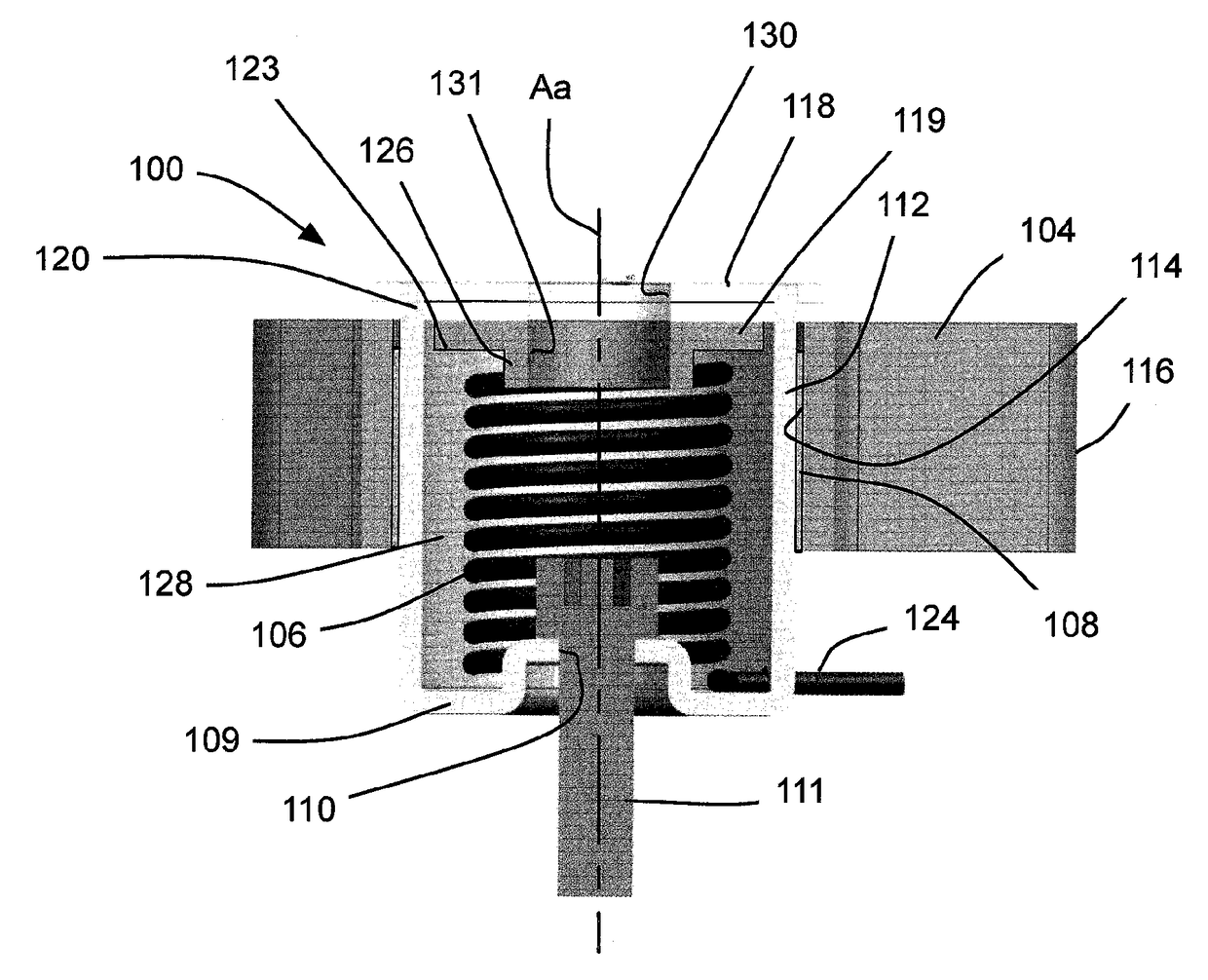 Tensioner with increased damping and arm on base cup configuration