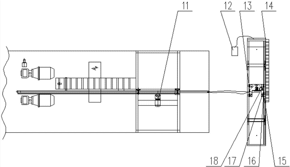 Control system for pouring dolly of railway ballast curing device