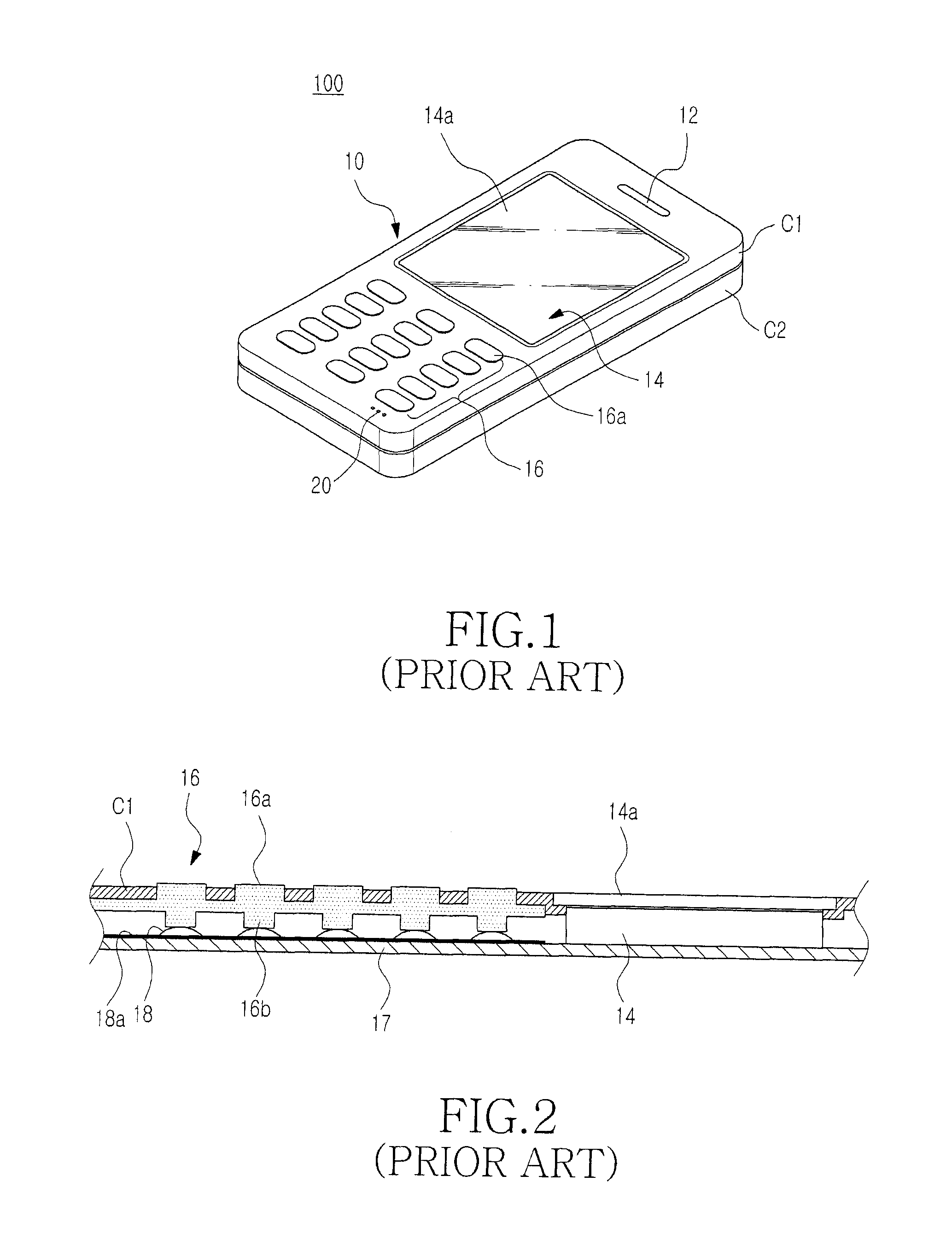 Keypad assembly for mobile phone