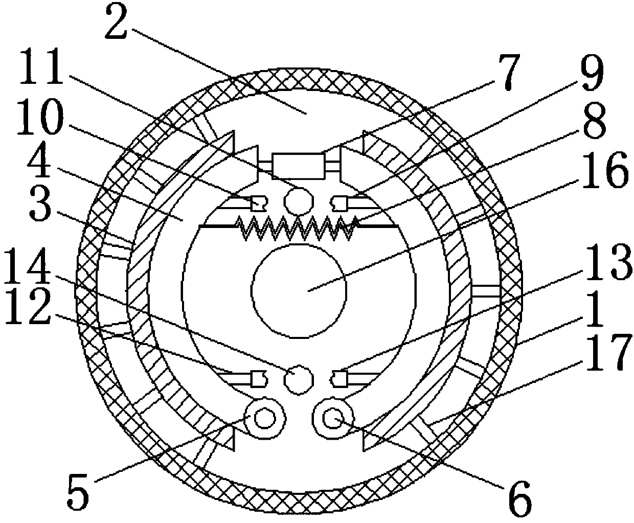 Water-cooled drum brake